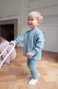 Cotton Sweatshirt - Cornflower Blue