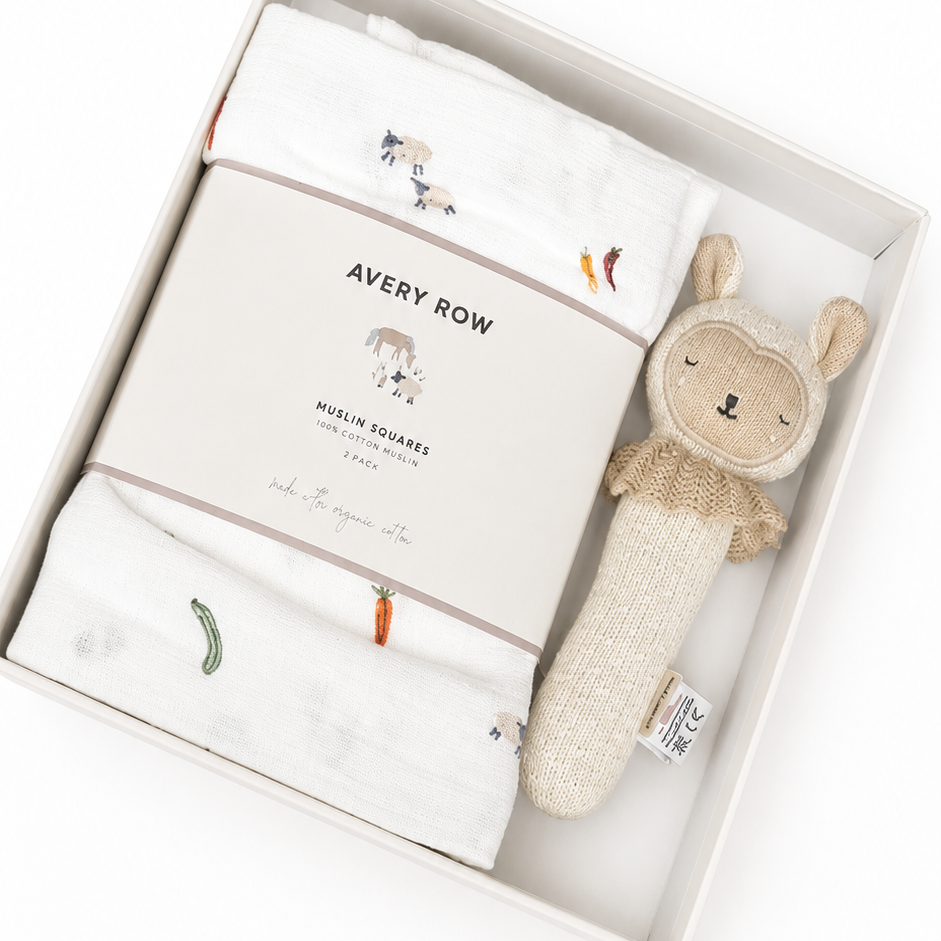 Rattle & Care New Baby Gift Set - Little Farm