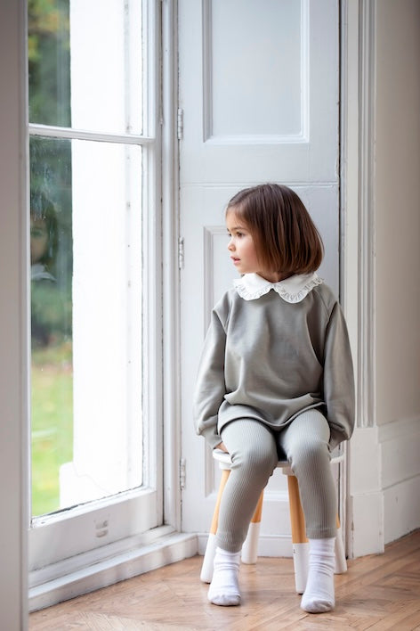 Cotton Sweatshirt - Olive