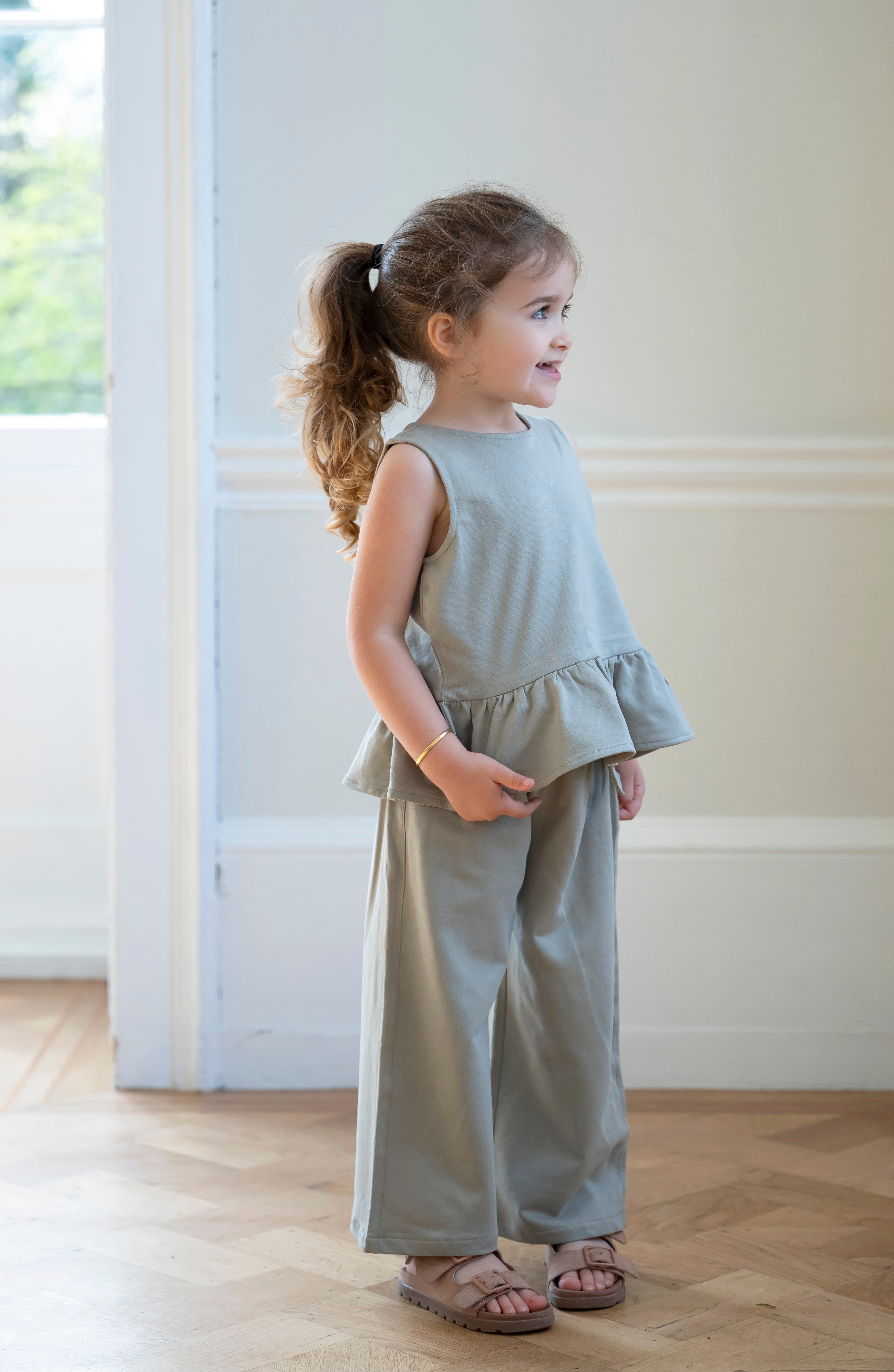 Peplum Summer Set - Olive